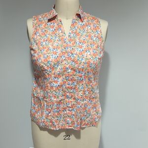 Croft & Barrow Multicolor Floral Sleeveless Blouse